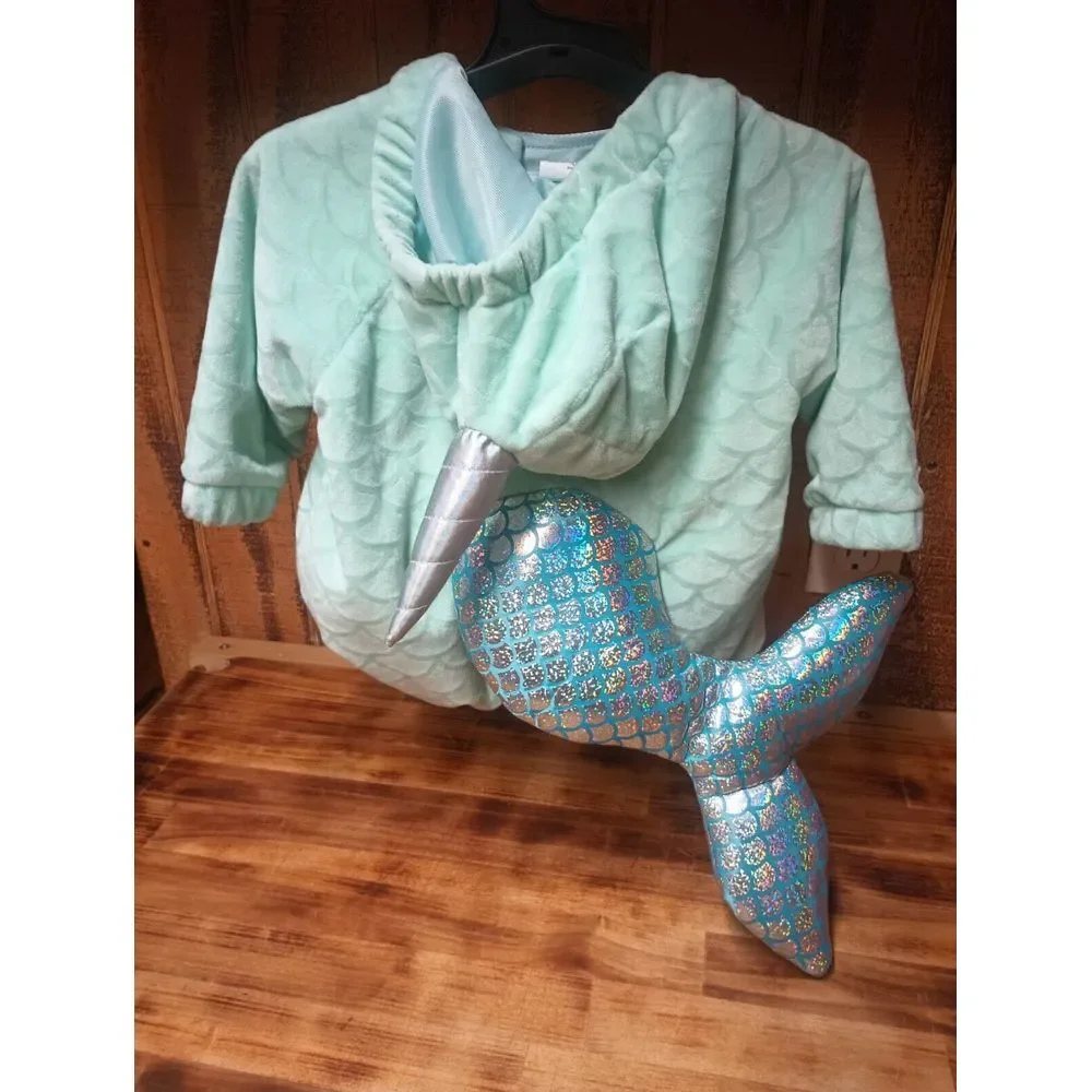 Hyde & Eek Halloween Baby‎ Pullover Narwhal Costume 0-6 Months. New Old Stock